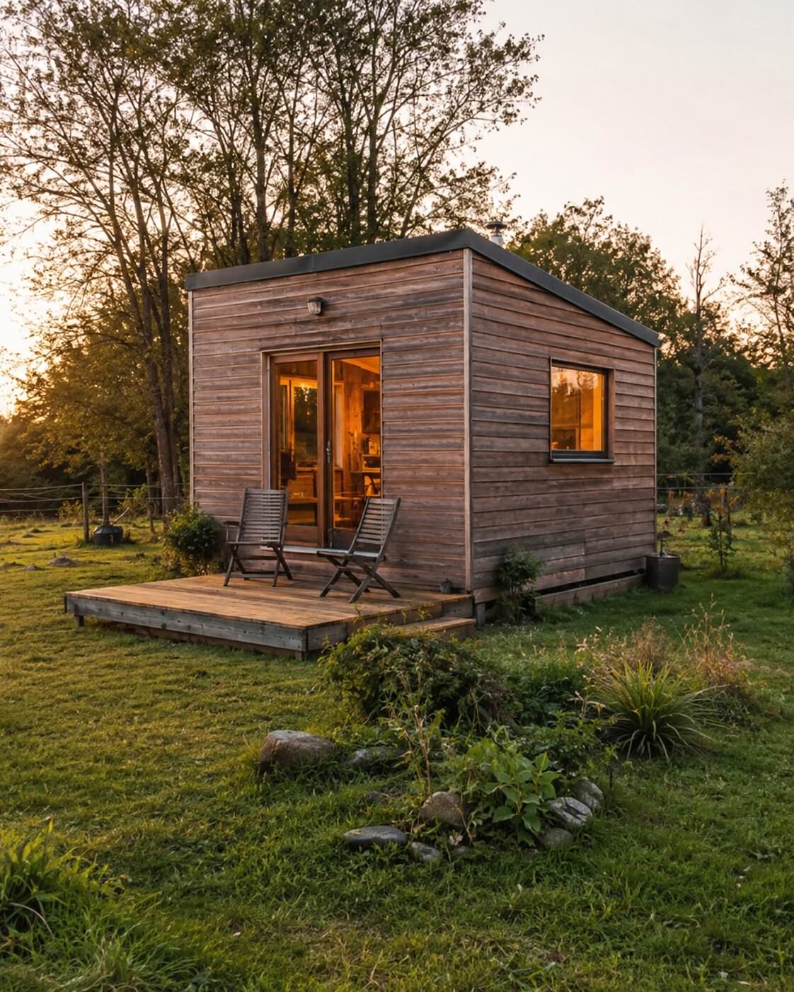 Doğal ortamda Tiny House yaşam alanı